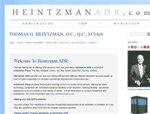 Tablet Screenshot of heintzmanadr.com